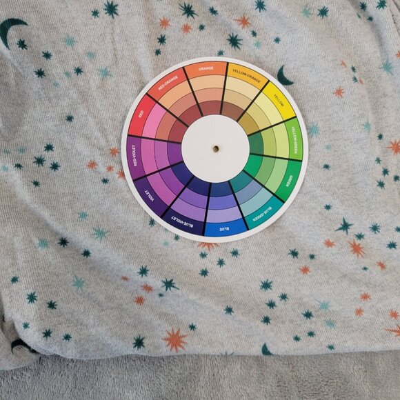 Joyspun Womens Pajama Pants 2X Plus Comfy Gray Moons Stars Loungewear NOV129E - Picture 8 of 8